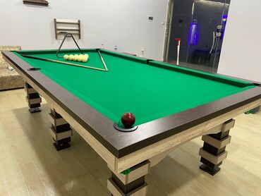 Bilyard masaları: - Rus bilyardı klassik stol. - Üzəri Mərmərdən dir. - Möhkəm — 13