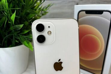 Apple iPhone: IPhone 12, Б/у, 128 ГБ, Белый, Зарядное устройство, Защитное стекло, Чехол, 100 %
