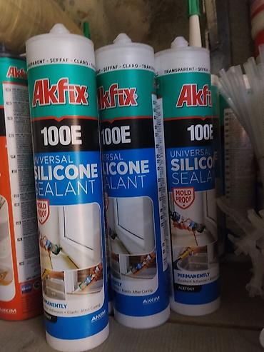akfix: Akfix 100E Universal Silicone Sealant — универсальный ацетатный — 1