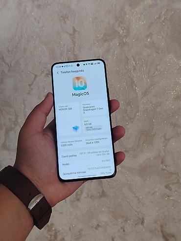 Honor: Honor 200 Pro, 256 GB, rəng - Qara, Zəmanət, Barmaq izi, Simsiz şarj — 3