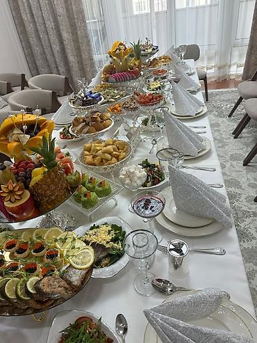 роза гулдор: Көчмө банкеттер | Ашпозчулар | Фуршет столу — 7
