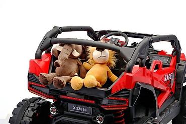 kiçik maşınlar: 🚙 Jeep Auto 4×4 Buggy 12V – Uşaq Elektromobili (Qırmızı və ağ rəng ) — 7