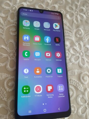 Saab: Samsung Galaxy A31, 64 ГБ, цвет - Черный, Гарантия, Сенсорный, Две SIM карты