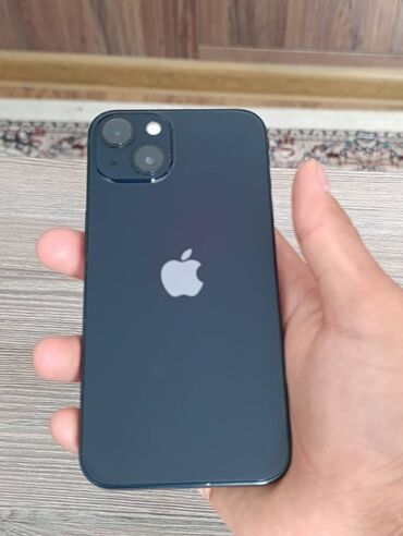 ноутбук бу бишкек: IPhone 13, Б/у, 128 ГБ, Черный, Зарядное устройство, Чехол, Кабель, 89 %
