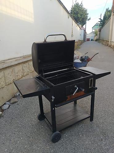 mangal satilir: Kömür ilə işləyən bağ manqalı/grill - Material: qalın polad korpus — 2