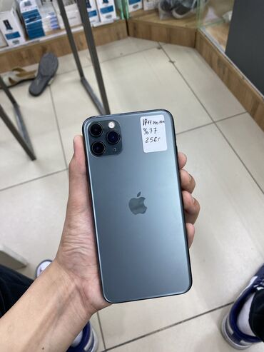 б у телефон айфон: IPhone 11 Pro Max, Б/у, 256 ГБ, Зеленый, Защитное стекло, Чехол, 77 %