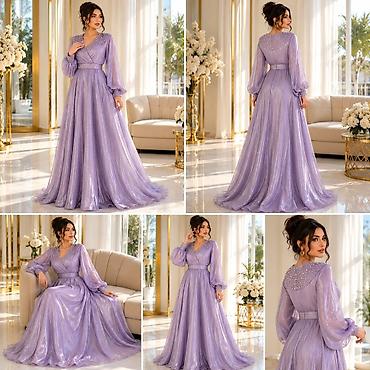 mirvari muncuqlar: Lilit bənövşəyi ziyafət/libas 70 azn yox cəmi 50 azn🤩 - Rəng: açıq — 3