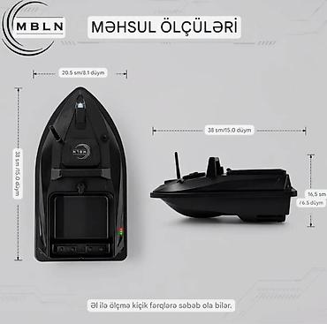 ağ baliq: MBLN 500M uzaqdan idarə olunan güclü yem qayığı - Təxminən 500 m — 1