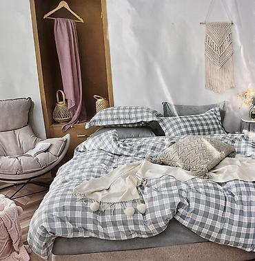 Комплекты постельного белья: Постельное бельё в клетку, комплект 3 предмета. Перед новогодный — 13