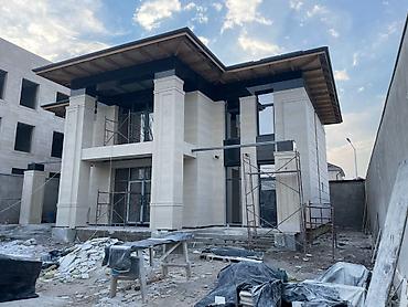 Фасадные работы: Ремонт фасада, Утепление фасада, Демонтажные работы | Балясины, Лепнина | Сухой травертин, Мрамор, Сары-Таш | Базальт Больше 6 лет опыта — 7