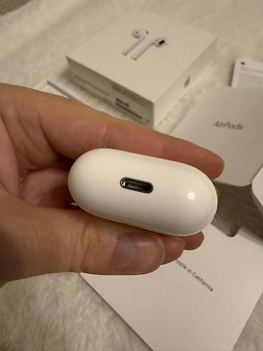 black: Беспроводные наушники-вкладыши, Apple, Airpods 2, Б/у — 9