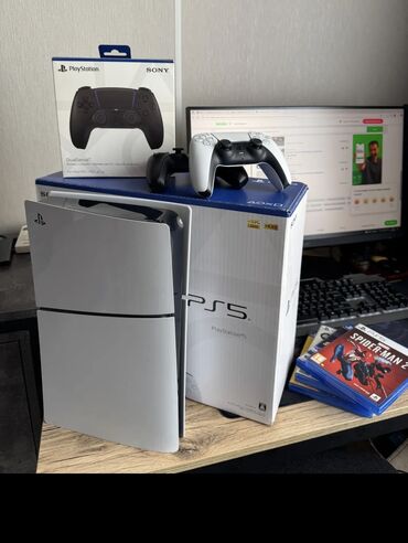 купить switch: 🎮 PlayStation 5 Slim 1TB (белая) + бонусы Продаю почти новый PS5 Slim