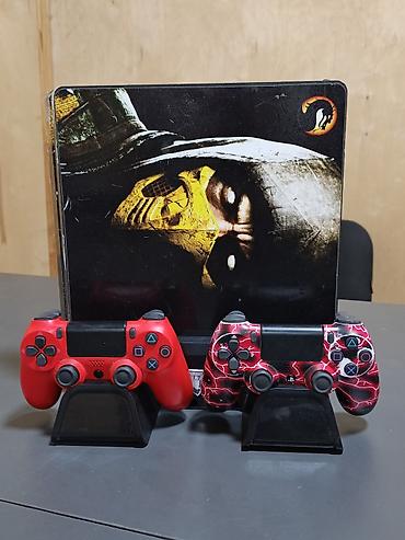 playstation 4 pult: PlayStation 4 konsolu – tematik “Mortal Kombat” örtüyü ilə Paket — 1