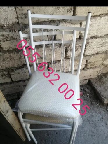 Stullar: Mətbəx üçün, Qatlanmayan, rəng - Ağ Stul — 9