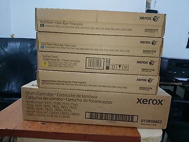 Ofis avadanlığı: Xerox 7830 1 komplekt Xerox 7830 toneri + 1 eded drum - 600 manat — 2