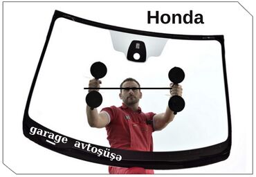 Стёкла: Лобовое, подпрес, Honda Новый