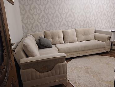 Divanlar: Künc divan, İşlənmiş, Açılan, Bazalı, Vеlur parça, Çatdırılma yoxdur — 3