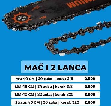 poklon za decka: Mač i 2 lanca za motorne testere Dostupne varijante: - MM 40 cm | 30 — 1