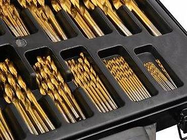 Burgije: Set spiralnih burgija u koferu – veliki komplet - Sadrži širok — 11