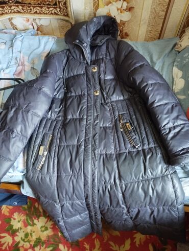 длинные куртки женские зима: Пуховик, 6XL (EU 52)