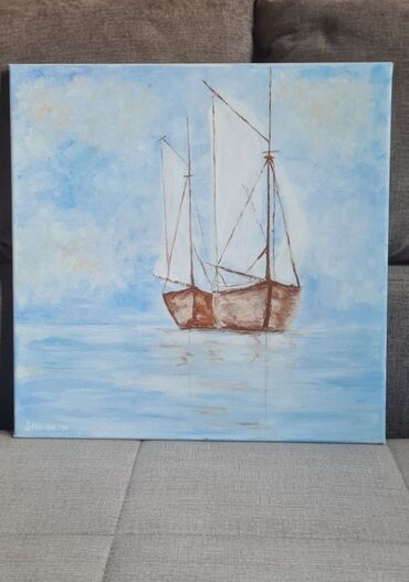 polovan namestaj nis brzi brod: Painting, 40 x 40 cm, New