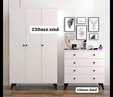 alet desti: Ağ rəngli yataq otağı mebelləri – iki fərqli dəstdən seçim. DƏST 1 - — 1