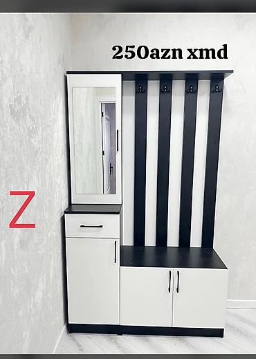 açar seti: Yeni, 2 qapılı, Güzgülü, Ağ, Açılan, Düz dolab — 1