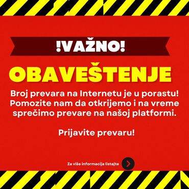 Biznis usluge: Želimo bezbedno okruženje za sve naše korisnike! Prijavite svaki vid