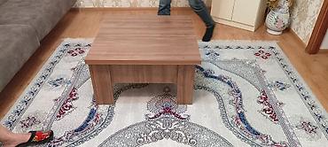 acılıb bağlanan masa: Qonaq masası, İşlənmiş, Açılan, Taxta, Kvadrat masa — 6
