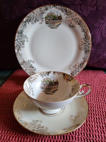 Stare vaze i dekor: Set nov iz 60,70ih. god.,rucni rad HB Hassenpflug Austrija,Bec — 1