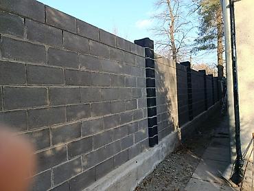 Заборы из пескоблока: Заборы из пескоблока — 8