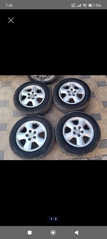 mersedes e211: Литые Диски R 15 Toyota, Комплект, отверстий - 5, Б/у — 2