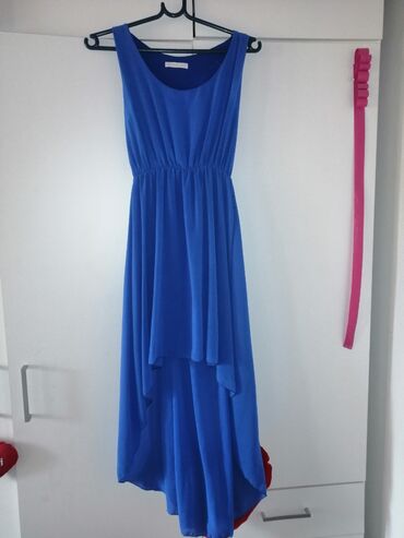 haljina moderna: S (EU 36), M (EU 38), L (EU 40), color - Light blue, Oversize, Short sleeves