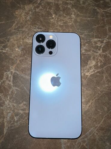 ayfon quba: IPhone 13 Pro Max, 128 GB, Sierra Blue, Zəmanət, Barmaq izi, Face ID