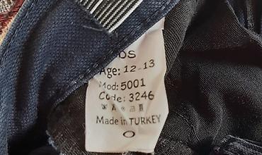 детские вещи 12 лет: Brend şalvar. Beli 36 sm. Türk malıdı. Rəngi tünt göydü. S — 2