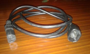 komputer kabel: Kompüterin sistem blokun və monitoru UPS qoşmaq üçün cərəyan kabeli — 1