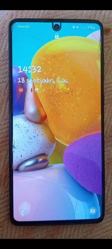 Samsung: Samsung Galaxy A71, 128 GB, rəng - Qara, İki sim kartlı