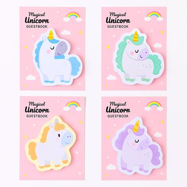 Аксессуары и запчасти для электротранспорта: Стикеры корейский Kawaii Радужный Единорог Липкие заметки креативный
