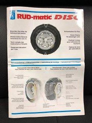 Auto oprema: Lanci za sneg RUD-matic DISC – set za 2 točka - Brza montaža bez — 16