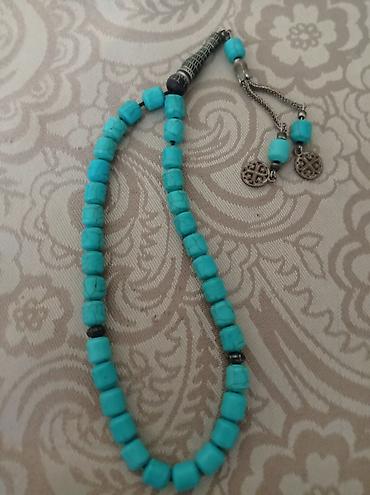 buji: 33 dənə firuzə daşlı təsbeh. - Material: firuzə daşı (turkuaz — 1