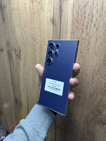 128 бу: Samsung Galaxy S24 Ultra, Б/у, 256 ГБ, цвет - Синий, В рассрочку, 1 SIM, eSIM
