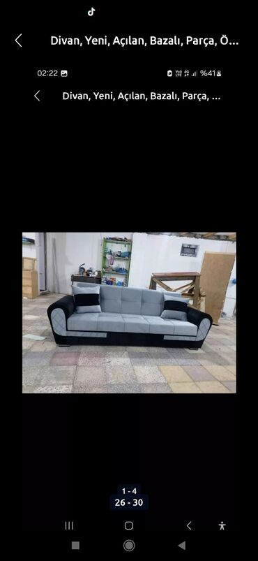 Sifarişlə divanlar: Divan, Mətbəx üçün, Qonaq otağı üçün, Parça, Bazalı, Açılan, Kitab — 14