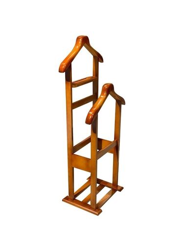 вешалка для одежды стоячая: Taxta paltar dayaqı (valet stand) - Material: laklı bərk ağac - Rəng