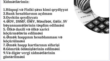 работа в баку водитель: *Vergi və Mühasibat Xidmətləri* -Hesabatların hazırlanması və təqdim