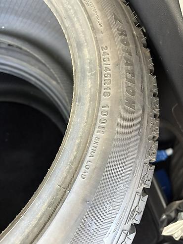 stud 100: Шины 245 / 45 / R 18, Зима, Б/у, Комплект, Легковые, Китай, Durun — 1