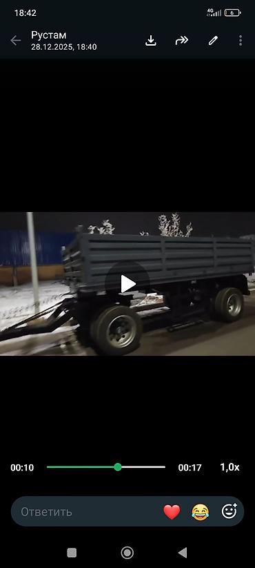 прицеп тандем: Одноосный/двухосный прицеп-самосвал для грузовых автомобилей. - Тип — 3