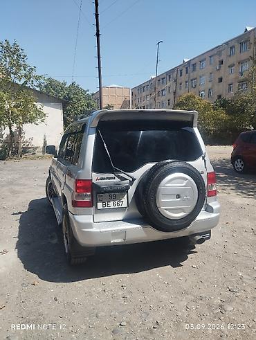naxçıvan avto: Mitsubishi Pajero: 2 l | 2001 il 453000 km Ofrouder/SUV — 5
