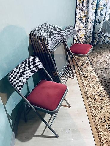 карышкыр фото: Складные стулья, комплект. - Конструкция: металлический каркас с — 2