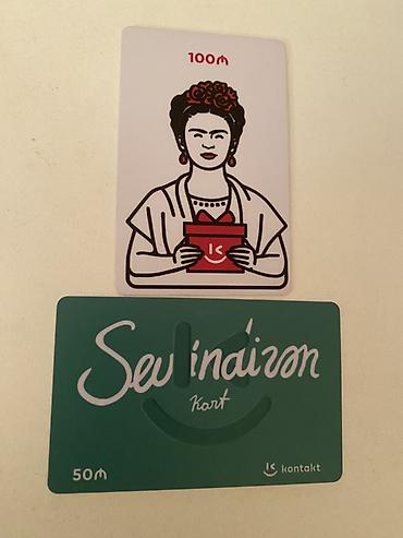 Bayram məhsulları: Kontakt mağazalar şəbəkəsi üçün hədiyyə kartları - Növlər: - 100₼ — 1