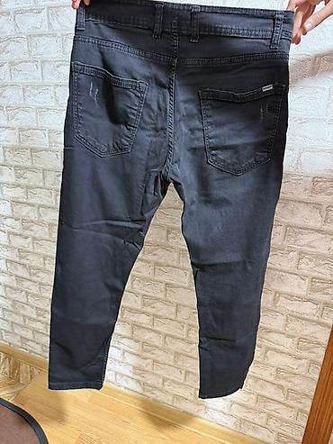 trapes şalvarlar: Kişi şalvarları – 2 model 1) Tünd boz/qaraya çalan jeans - - — 3
